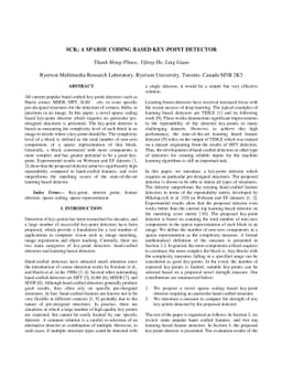 SCK: A sparse coding based key-point detector
