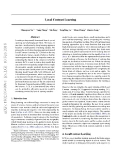 Local Contrast Learning