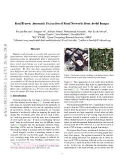 RoadTracer: Automatic Extraction of Road Networks from Aerial Images