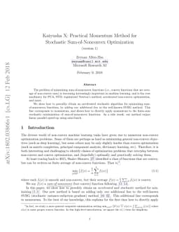 Katyusha X: Practical Momentum Method for Stochastic Sum-of-Nonconvex
  Optimization