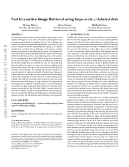 Fast Interactive Image Retrieval using large-scale unlabeled data