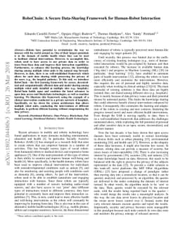 RoboChain: A Secure Data-Sharing Framework for Human-Robot Interaction
