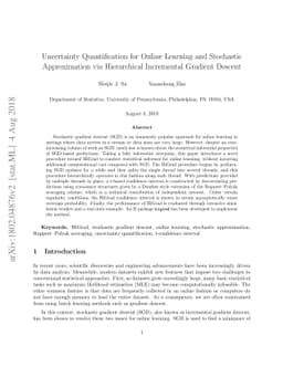 HiGrad: Uncertainty Quantification for Online Learning and Stochastic Approximation
