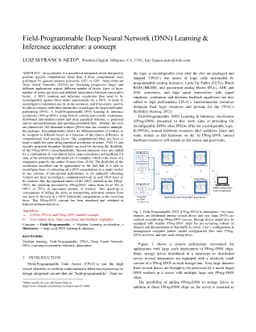 Field-Programmable Deep Neural Network (DNN) Learning and Inference
  accelerator: a concept