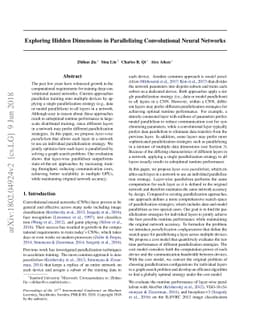 Exploring Hidden Dimensions in Parallelizing Convolutional Neural
  Networks