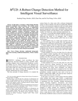 M4CD: A Robust Change Detection Method for Intelligent Visual
  Surveillance