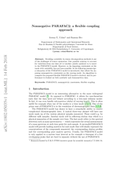 Nonnegative PARAFAC2: a flexible coupling approach
