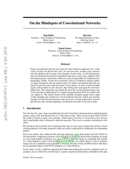 On the Blindspots of Convolutional Networks