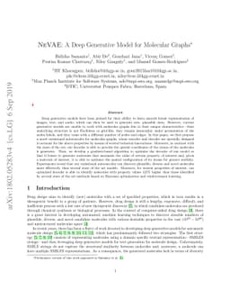 NeVAE: A Deep Generative Model for Molecular Graphs