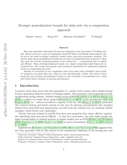 Stronger generalization bounds for deep nets via a compression approach