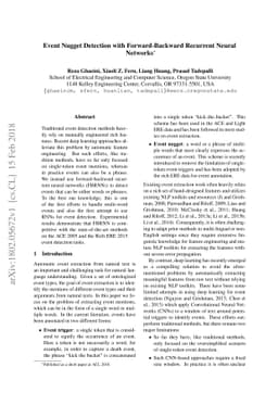 Event Nugget Detection with Forward-Backward Recurrent Neural Networks