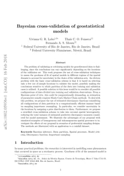 Bayesian cross-validation of geostatistical models