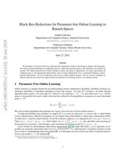 Black-Box Reductions for Parameter-free Online Learning in Banach Spaces