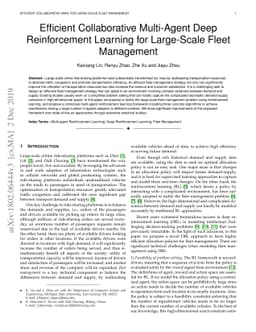 Efficient Collaborative Multi-Agent Deep Reinforcement Learning for
  Large-Scale Fleet Management