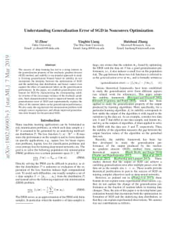Generalization Error Bounds with Probabilistic Guarantee for SGD in
  Nonconvex Optimization