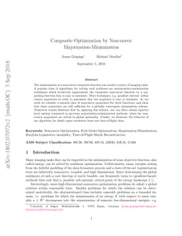 Composite Optimization by Nonconvex Majorization-Minimization