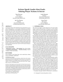 Actions Speak Louder Than Goals: Valuing Player Actions in Soccer
