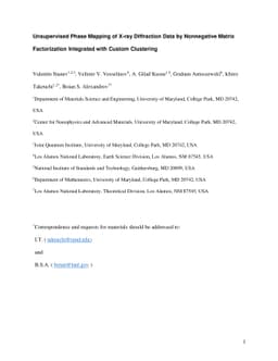 Unsupervised Phase Mapping of X-ray Diffraction Data by Nonnegative
  Matrix Factorization Integrated with Custom Clustering