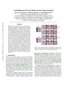 Load Balanced GANs for Multi-view Face Image Synthesis