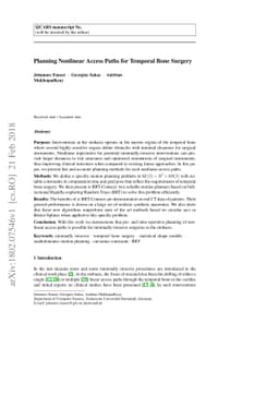 Planning Nonlinear Access Paths for Temporal Bone Surgery