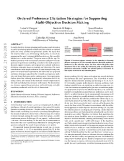 Ordered Preference Elicitation Strategies for Supporting Multi-Objective
  Decision Making