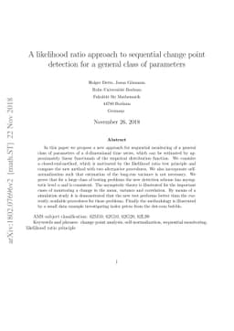 A likelihood ratio approach to sequential change point detection for a
  general class of parameters