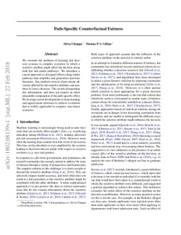 Path-Specific Counterfactual Fairness