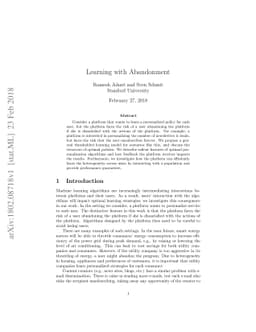 Learning with Abandonment