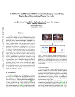 Tool Detection and Operative Skill Assessment in Surgical Videos Using
  Region-Based Convolutional Neural Networks
