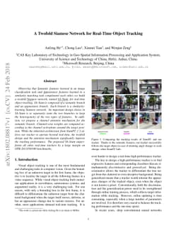 A Twofold Siamese Network for Real-Time Object Tracking