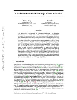 Link Prediction Based on Graph Neural Networks
