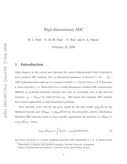 High-dimensional ABC