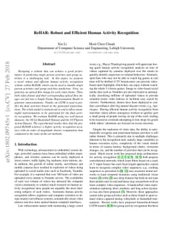 ReHAR: Robust and Efficient Human Activity Recognition