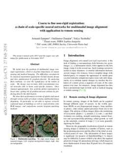 Coarse to fine non-rigid registration: a chain of scale-specific neural
  networks for multimodal image alignment with application to remote sensing