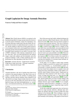 Graph Laplacian for Image Anomaly Detection
