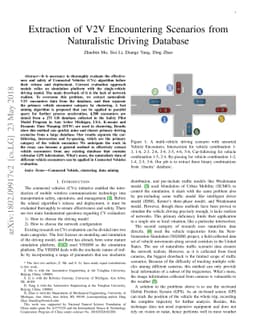 Extraction of V2V Encountering Scenarios from Naturalistic Driving
  Database