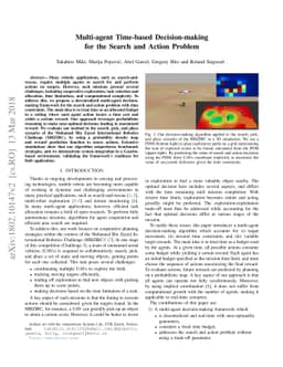 Multi-agent Time-based Decision-making for the Search and Action Problem