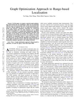Graph Optimization Approach to Range-based Localization