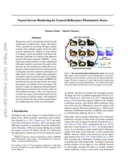 Neural Inverse Rendering for General Reflectance Photometric Stereo