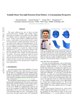 Scalable Dense Non-rigid Structure-from-Motion: A Grassmannian
  Perspective