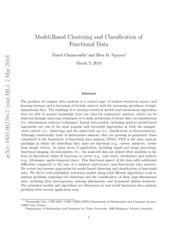 Model-Based Clustering and Classification of Functional Data