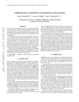 Yedrouj-Net: An efficient CNN for spatial steganalysis