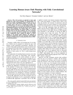 Learning Human-Aware Path Planning with Fully Convolutional Networks