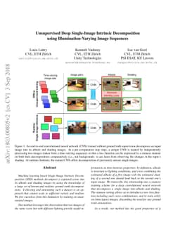 Unsupervised Deep Single-Image Intrinsic Decomposition using
  Illumination-Varying Image Sequences