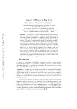 Impact of Biases in Big Data