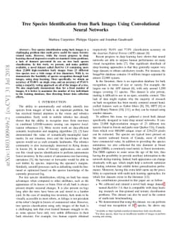 Tree Species Identification from Bark Images Using Convolutional Neural
  Networks