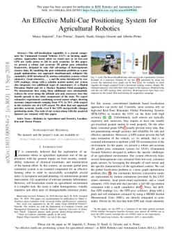 An Effective Multi-Cue Positioning System for Agricultural Robotics