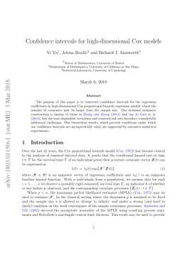 Confidence intervals for high-dimensional Cox models