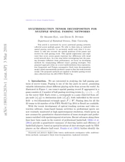 Multiresolution Tensor Decomposition for Multiple Spatial Passing
  Networks