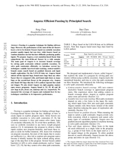 Angora: Efficient Fuzzing by Principled Search